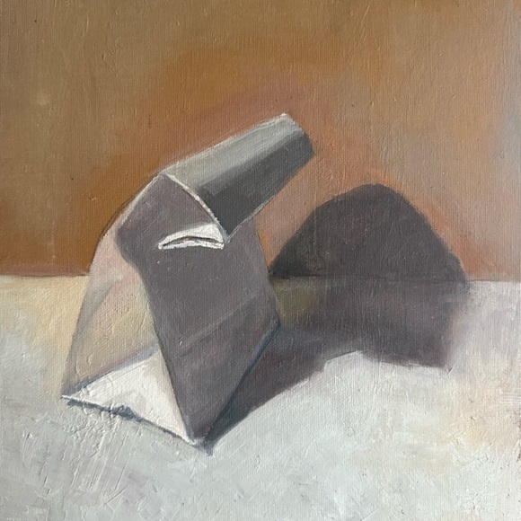 9x12in oil on panel of a sack - with emphasis on light and shadow - Picture 2 of 3